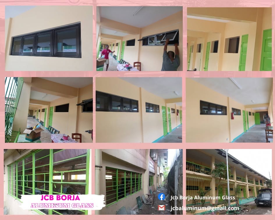 Awning and casement windows for school building project